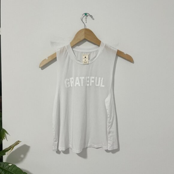 Spiritual Gangster Grateful White Sheer Muscle Tank Size XS - Picture 1 of 6